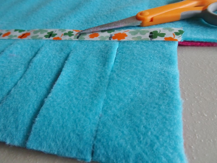 Fringe fleece tie blanket washi tape no-sew all skill levels